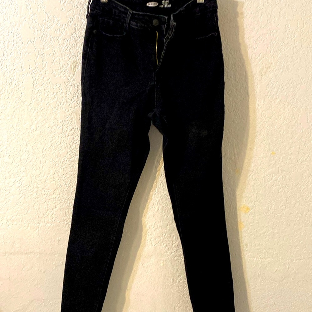 Old Navy Rockstar Super Skinny High Rise Women’s Black Jeans Size 8 Long